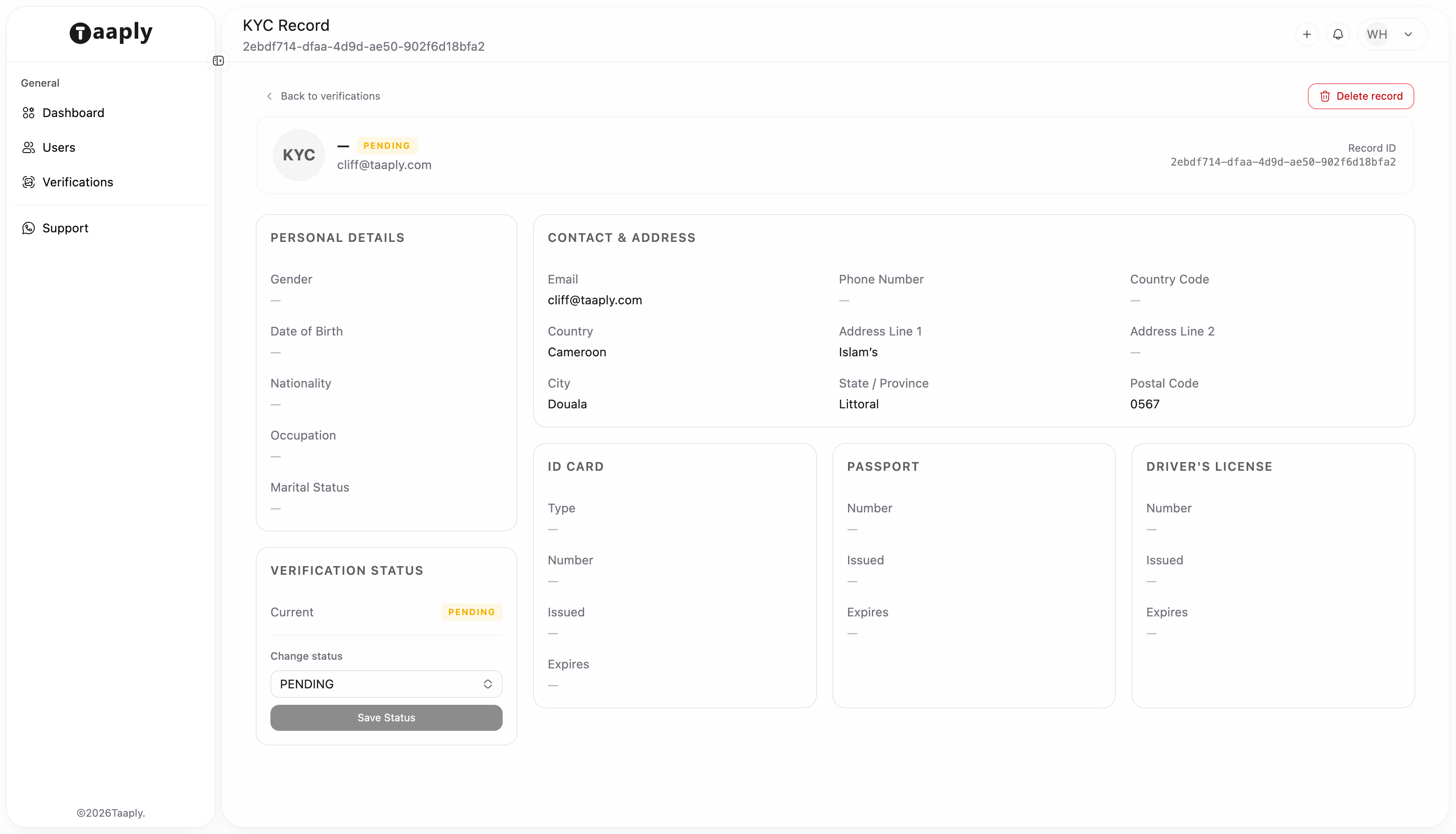 Profile analytics dashboard preview